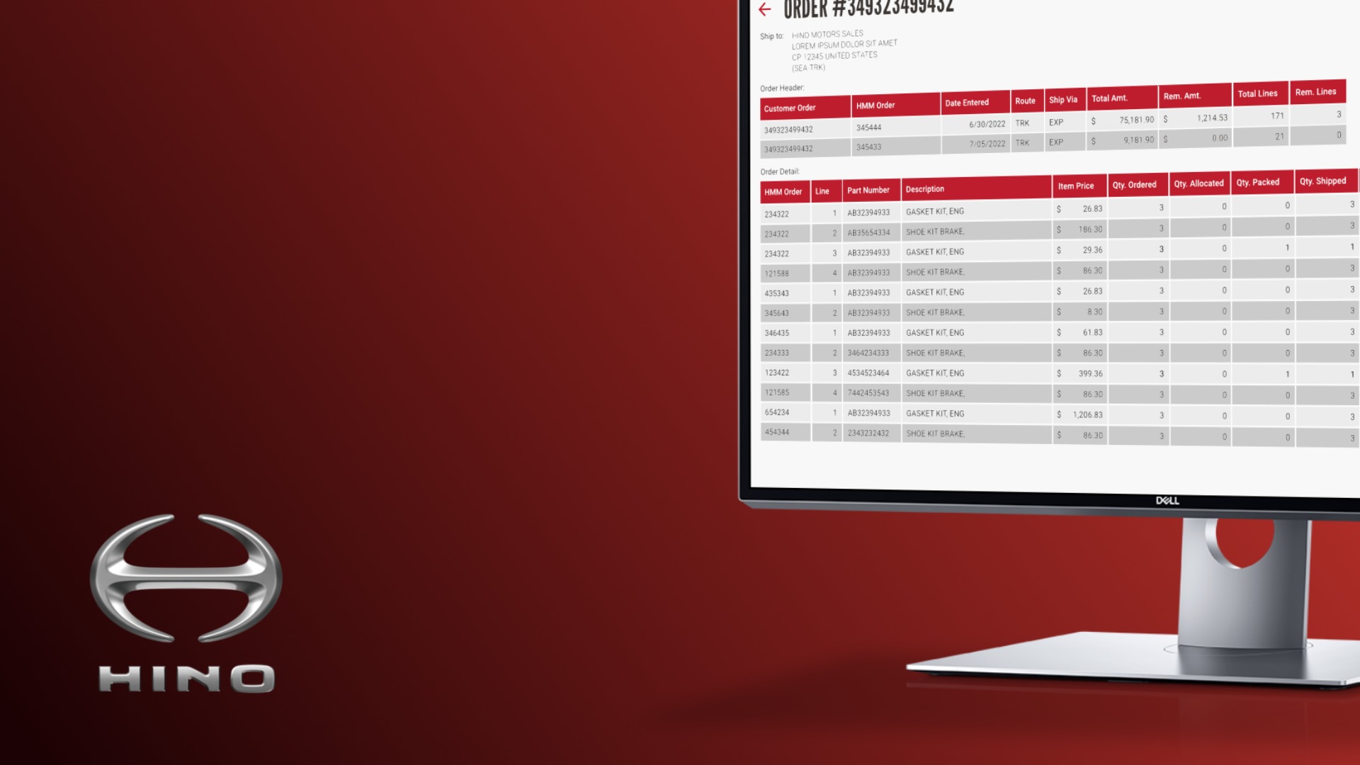 Order and Shipment Tracking System