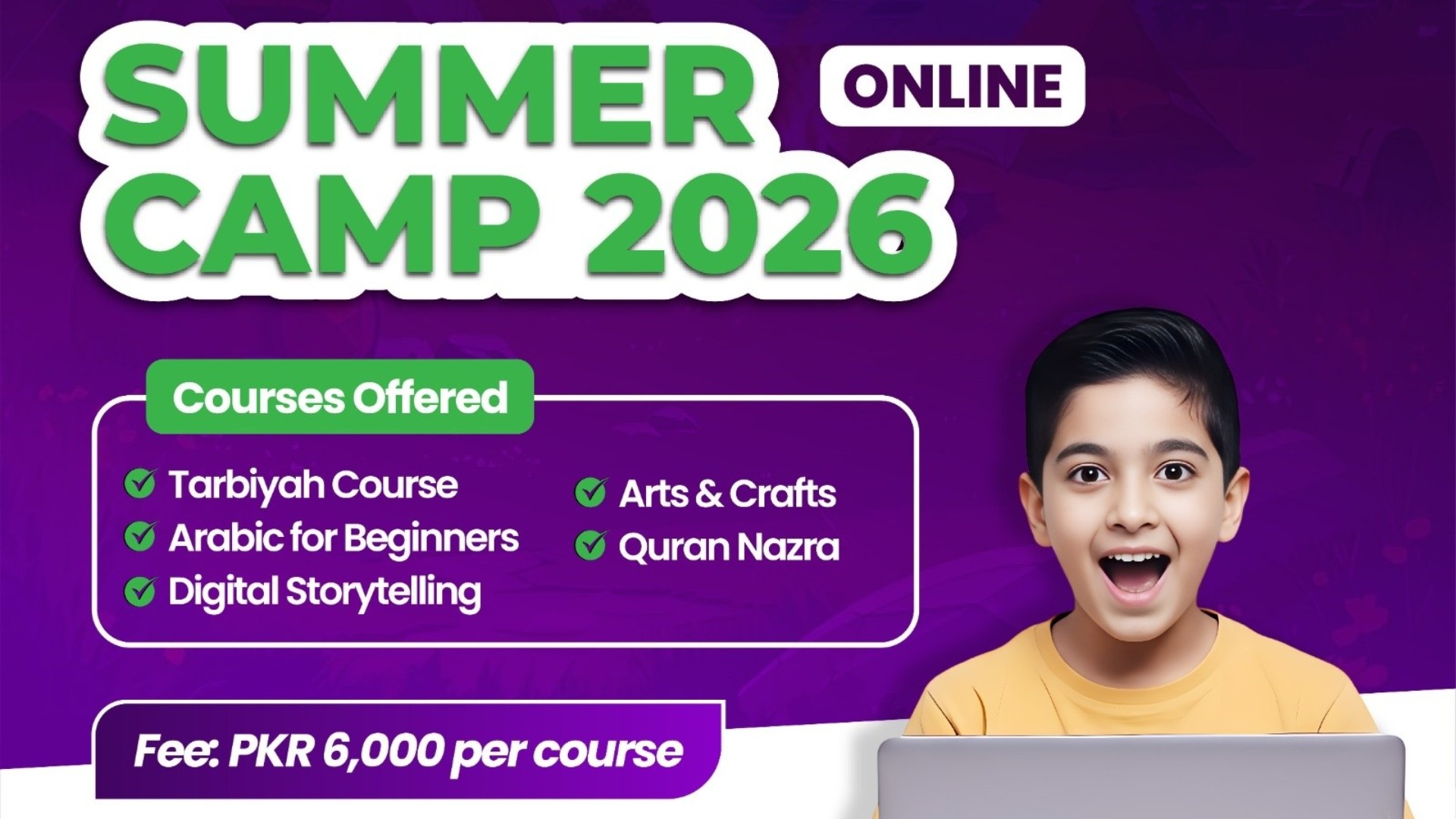 Online Summer Camp 2026 Enroll Now!