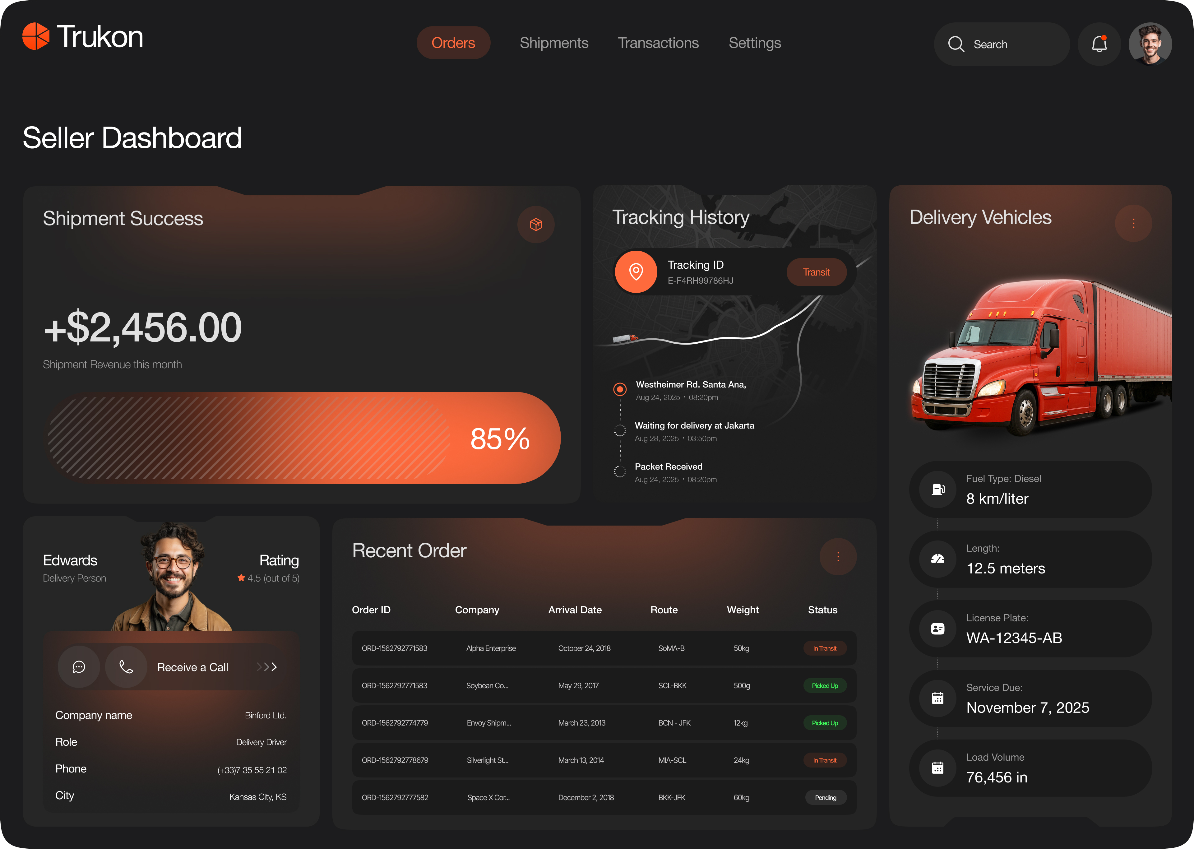 Trukon - AI Logistics Cargo and Transportation Case Study - View 6