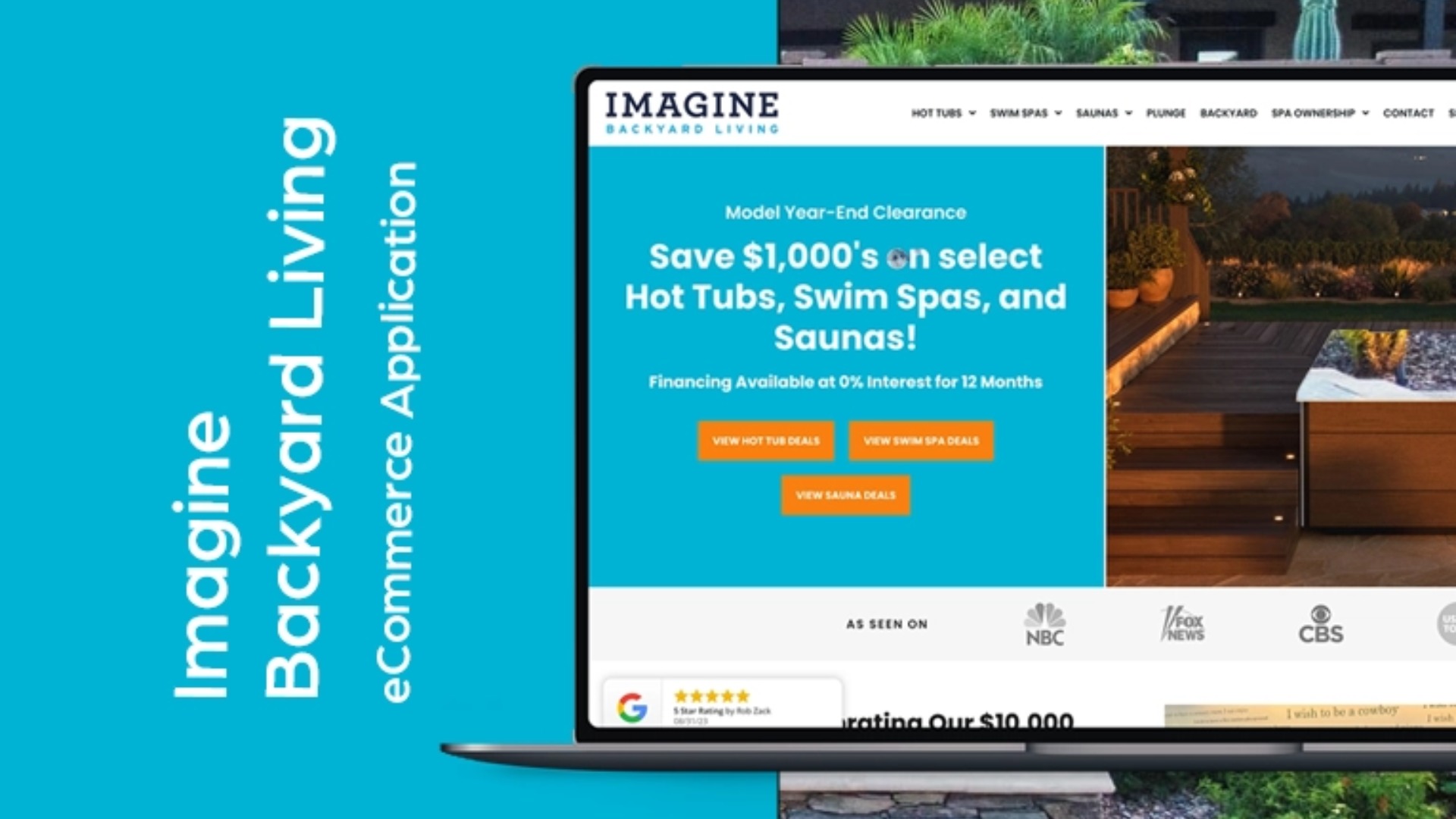 Imagine Backyard Living eCommerce Website
