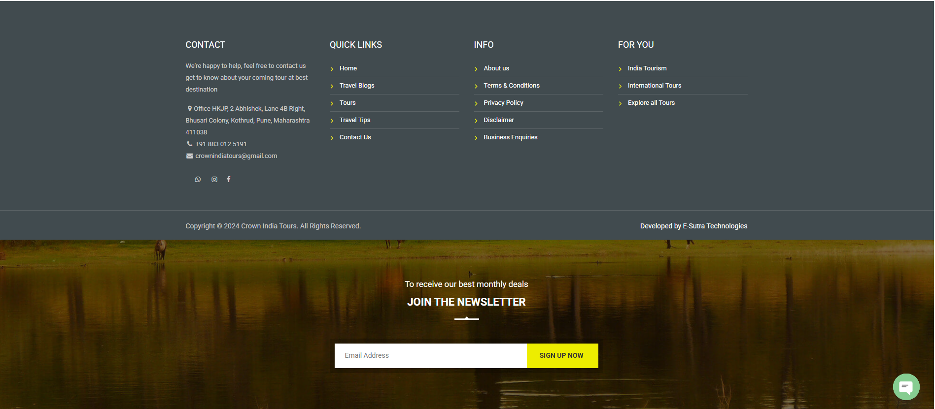 Dynamic Tour & Travel Management Platform for Crown India Tours - View 1