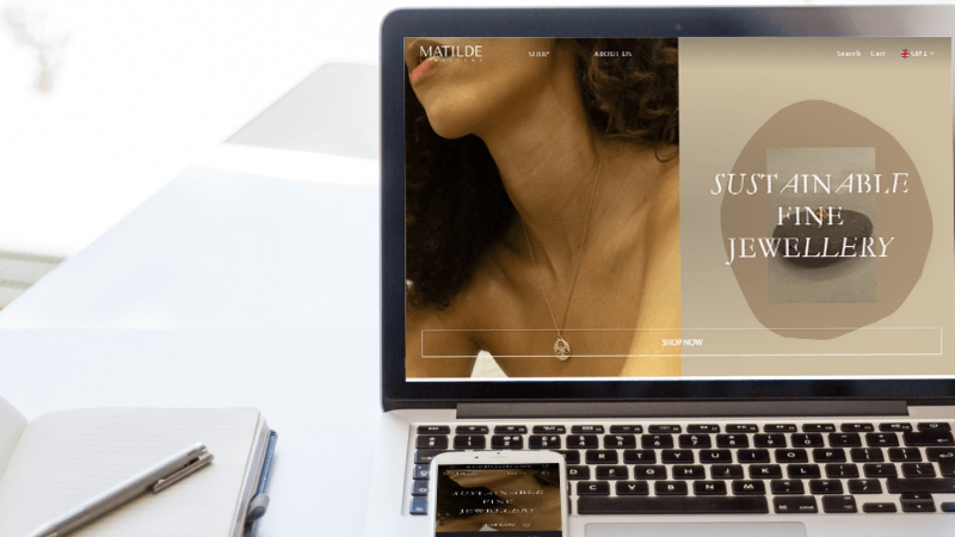 Matilde Jewellery – Sustainable Luxury E‑commerce (Shopify)