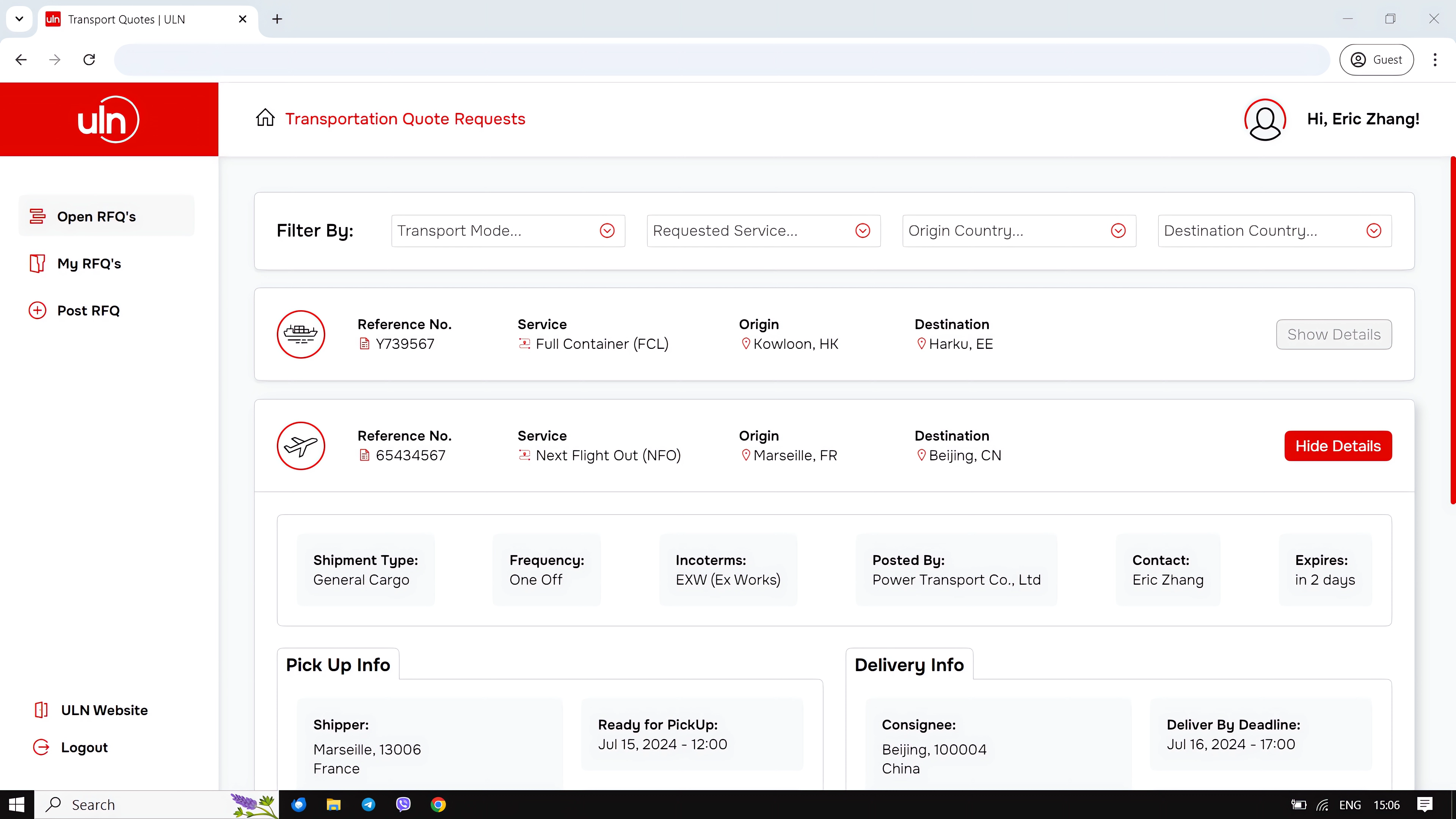 Digital Transformation for Ultimate Logistics Network (ULN) - View 1