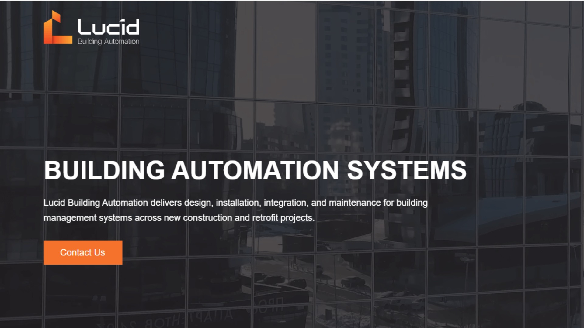 Lucid Building Automation Website Design & Development