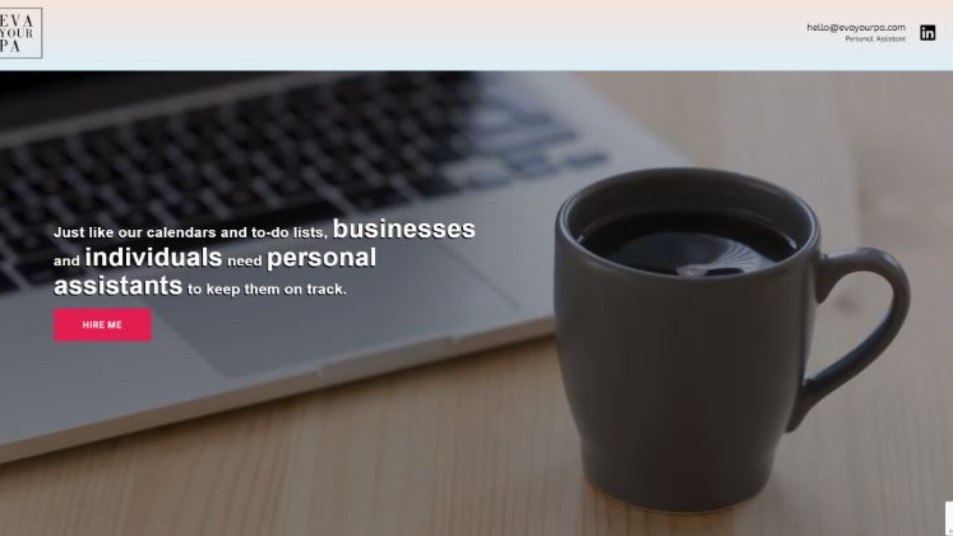 Website Build for EvaYourPA – Executive Assistant Services