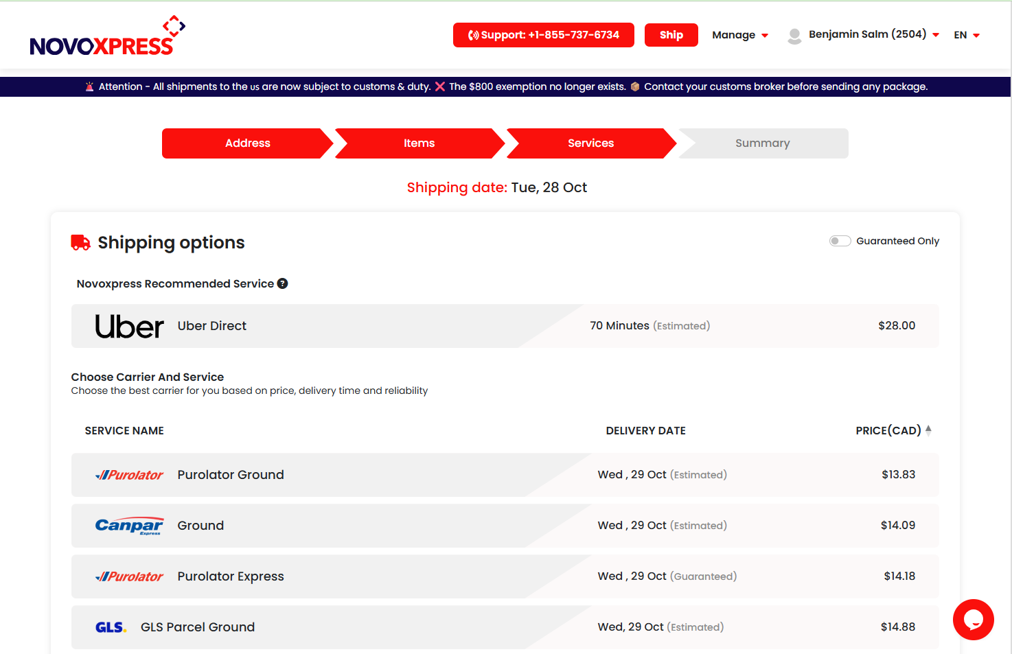 B2B Logistics Platform (Multi-Carrier Shipping & Automation) - View 5