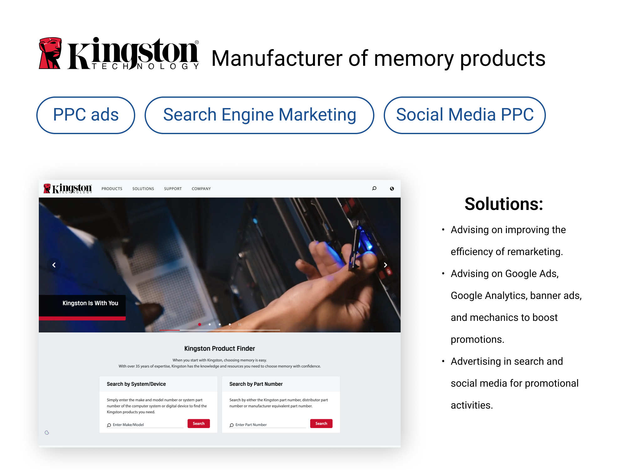 Consulting for manufacturer of memory products - View 1