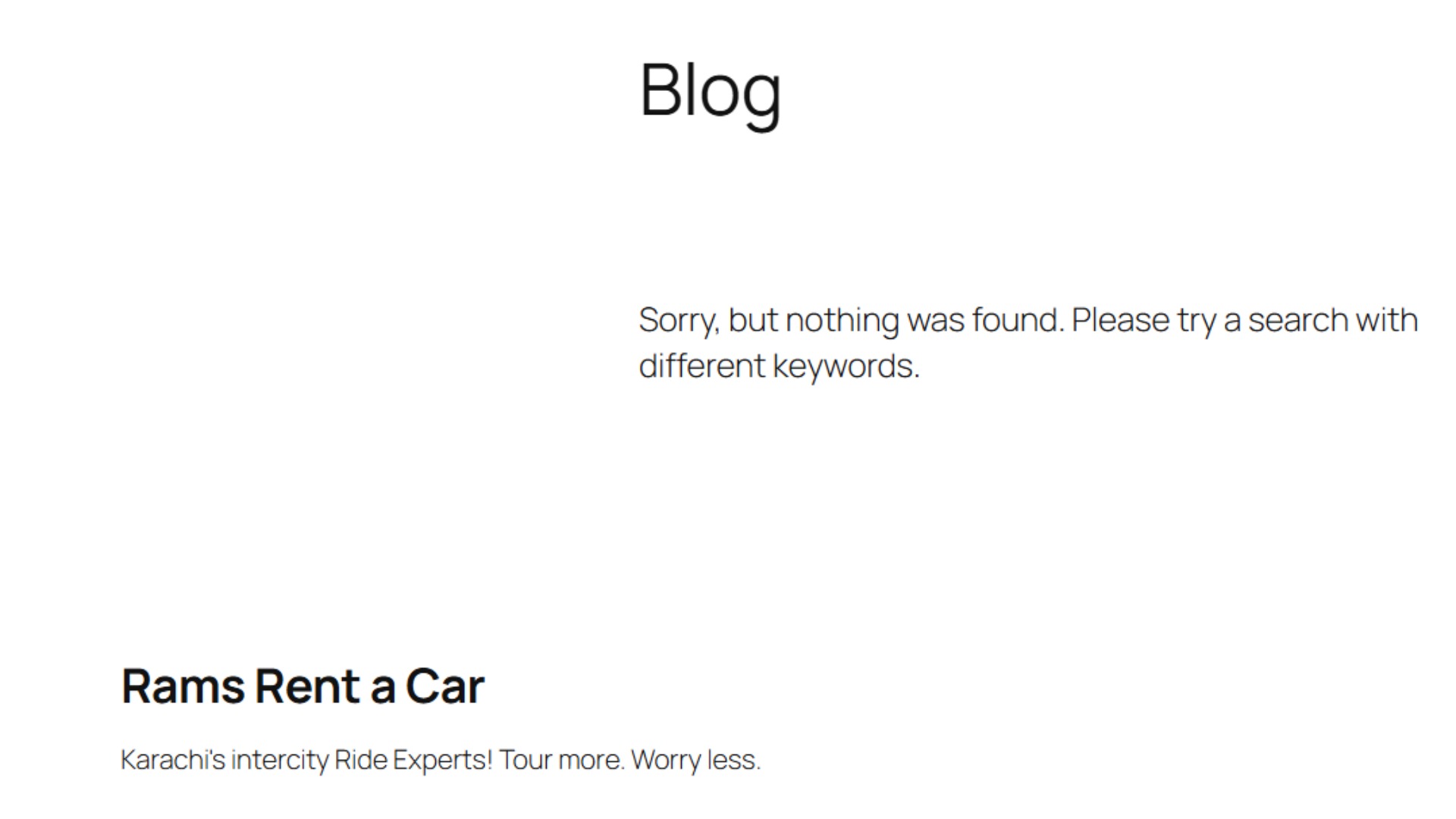 Web hosting for ramsrentacar.pk