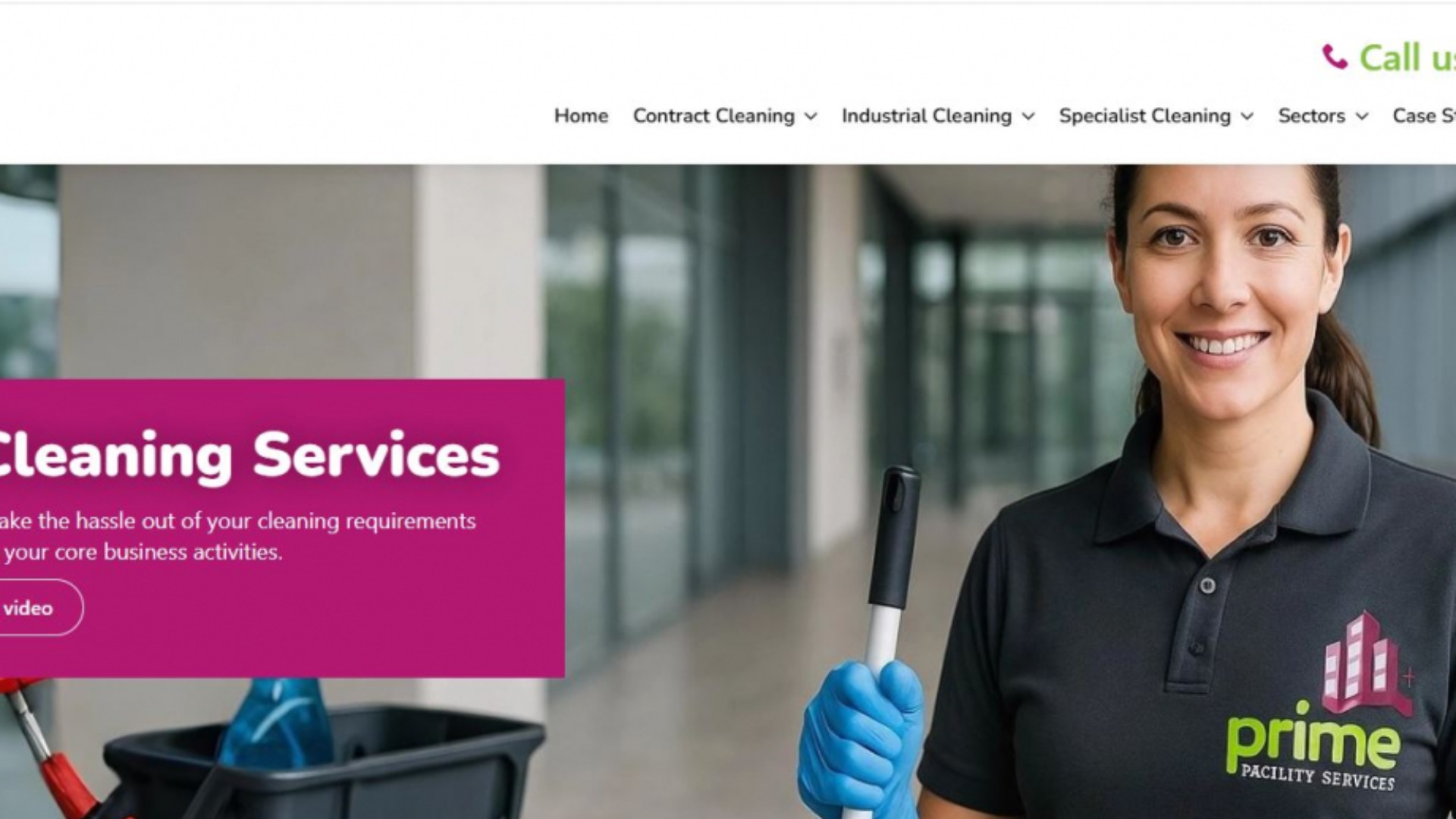 Search Marketing & Website Design for Prime Facility Services