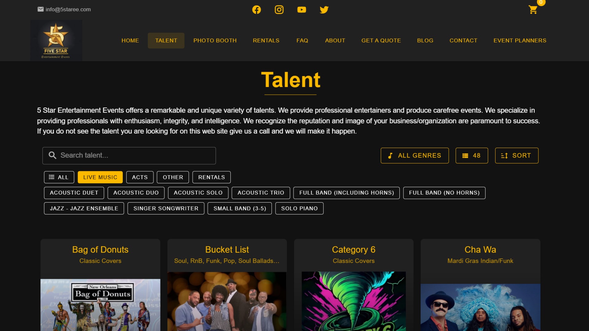 5 Star Entertainment Events: The All-in-One Platform Revolutionizing Event and Talent Management.