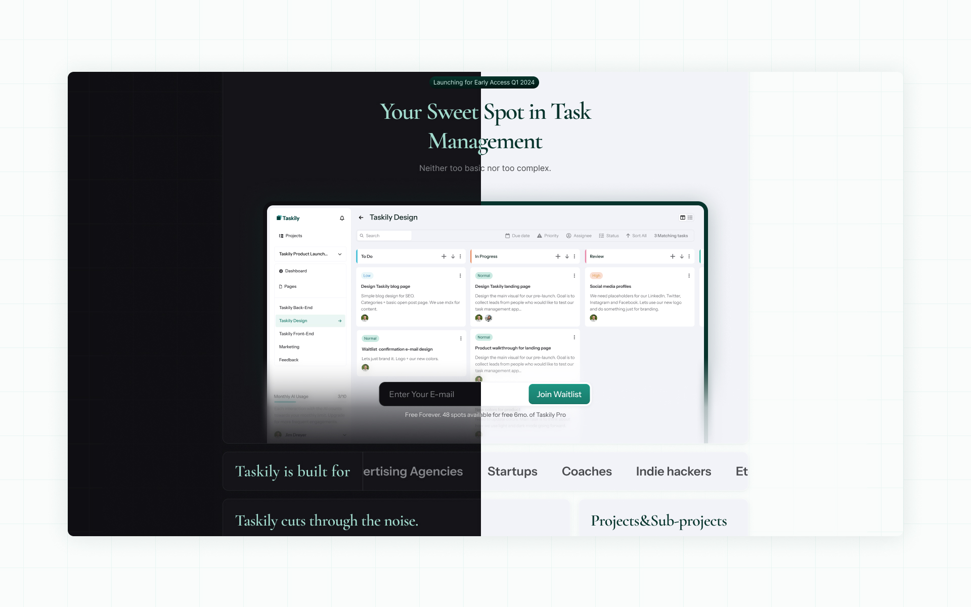 Taskily Design Sprint - View 7