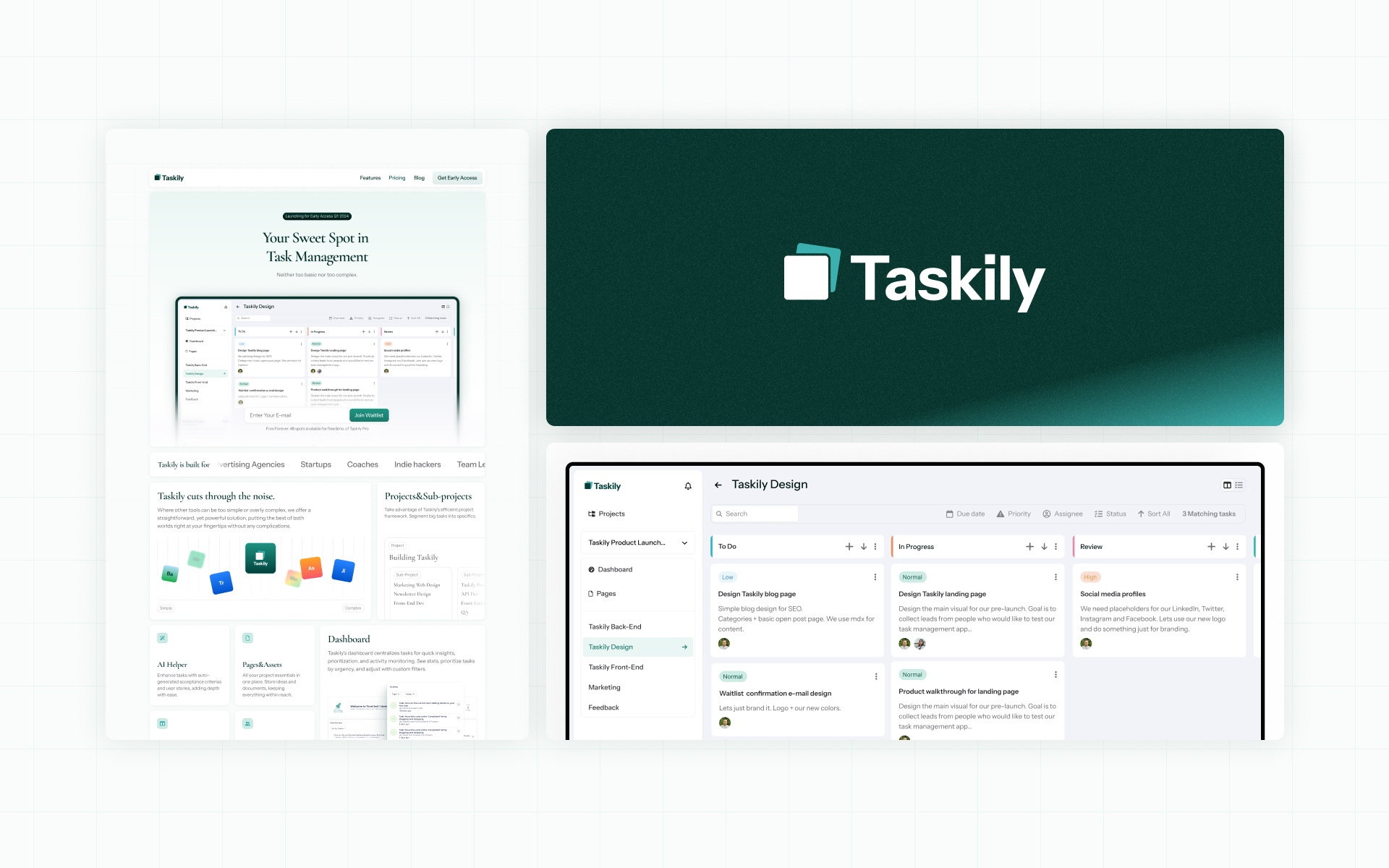 Taskily Design Sprint - View 2