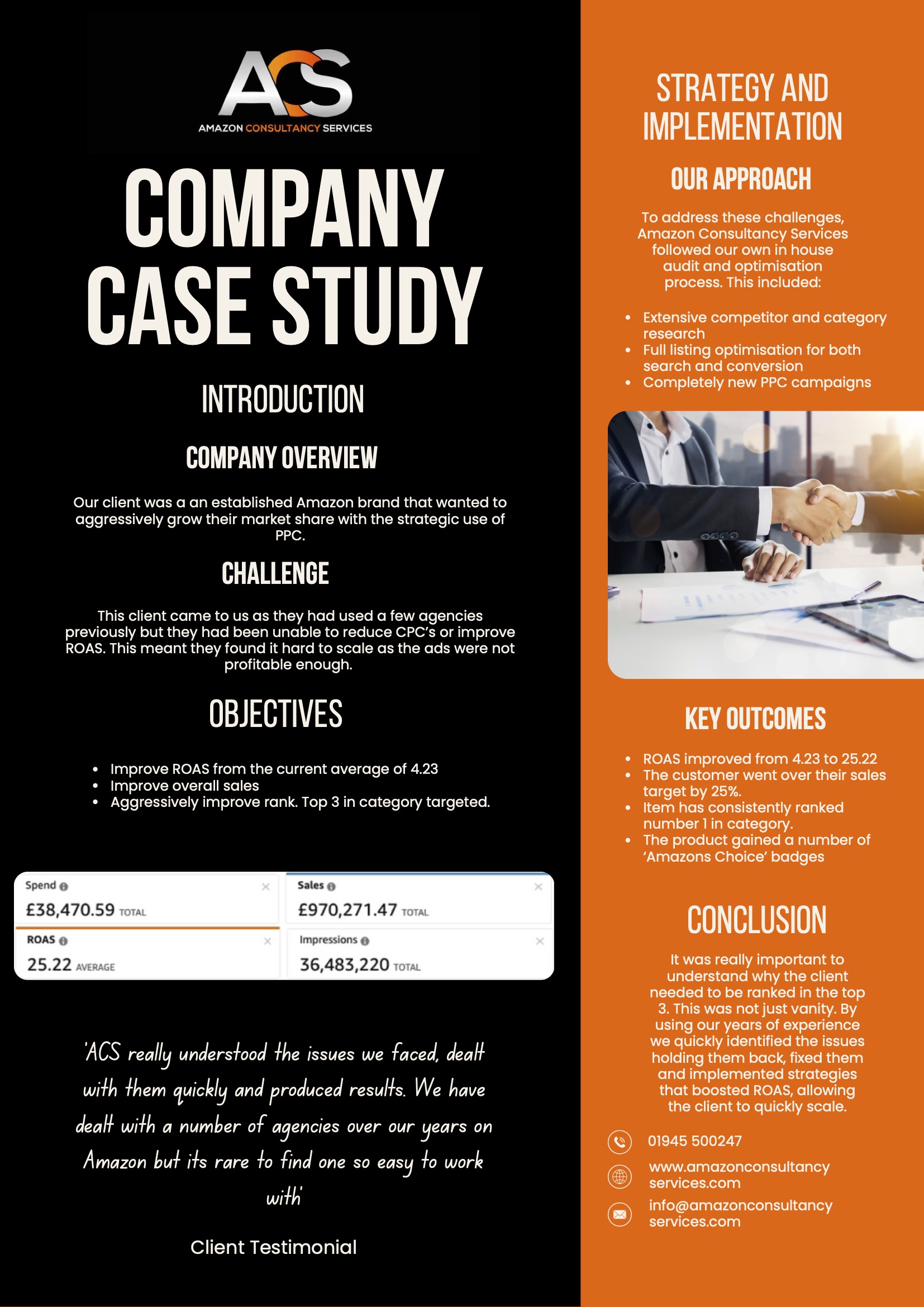 38K Ad Spend With Nearly £1m in Sales - View 1