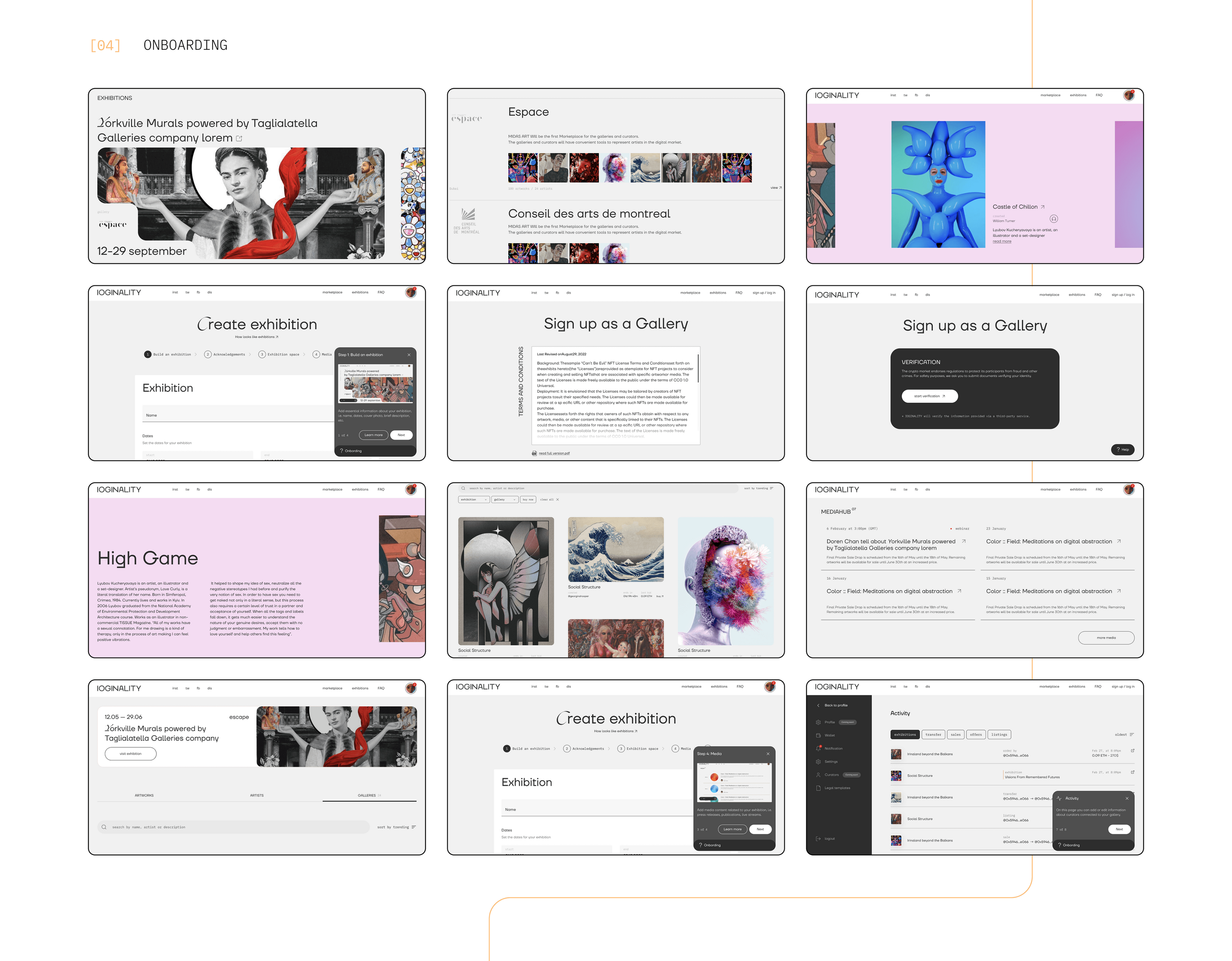 Ioginality platform - View 2