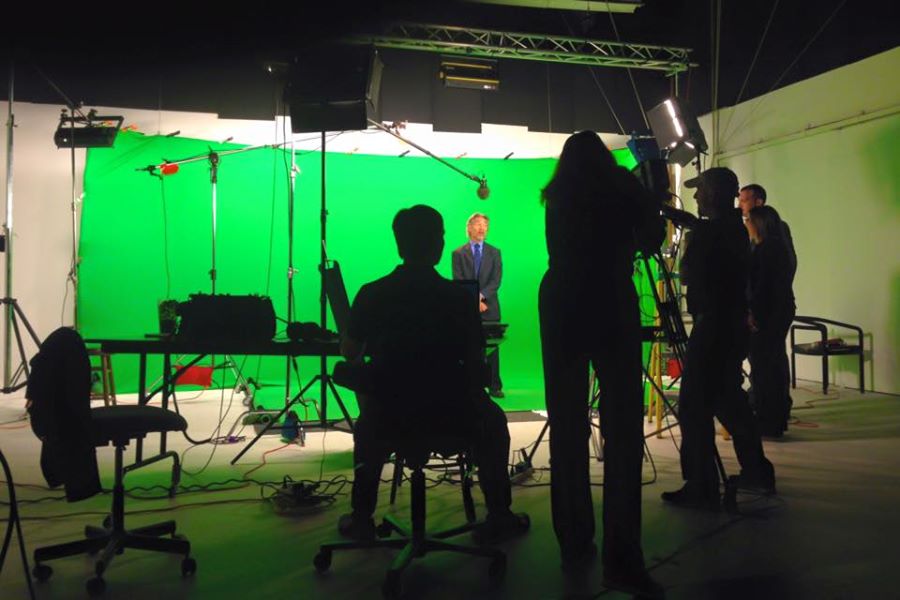 Green screen studio multicamera shoot - View 1