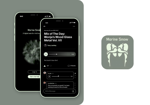 SOCIAL NETWORK-STYLE MUSIC APP - View 1