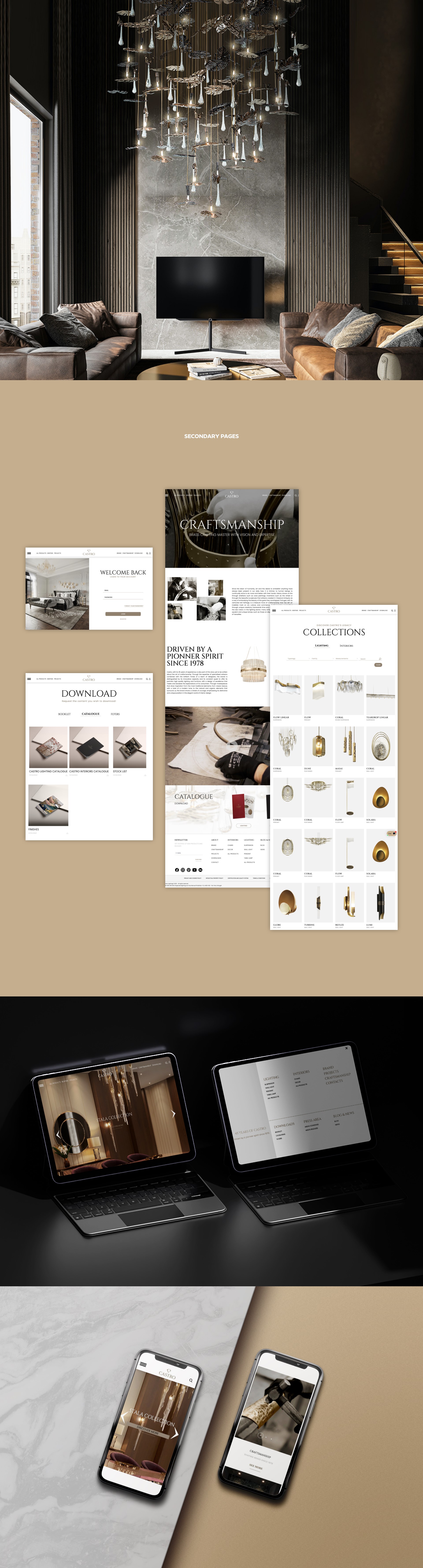 Castro Lighting - B2B website - View 3