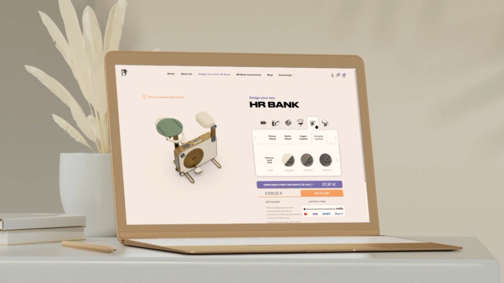 3D Configurator for Customized Energy Storage Bike