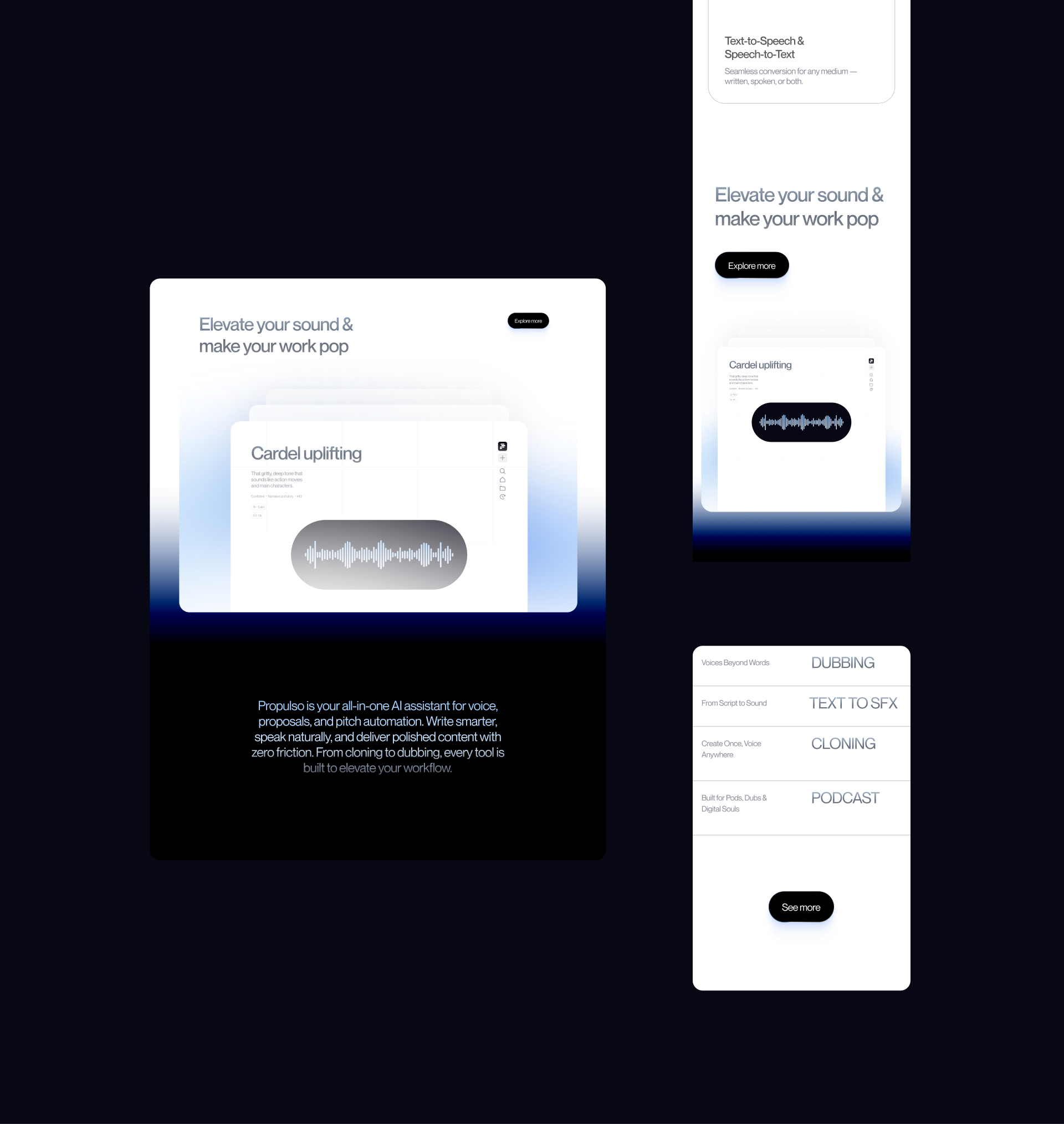 Propulso - SaaS AI Voice-to-Text Generator - View 3