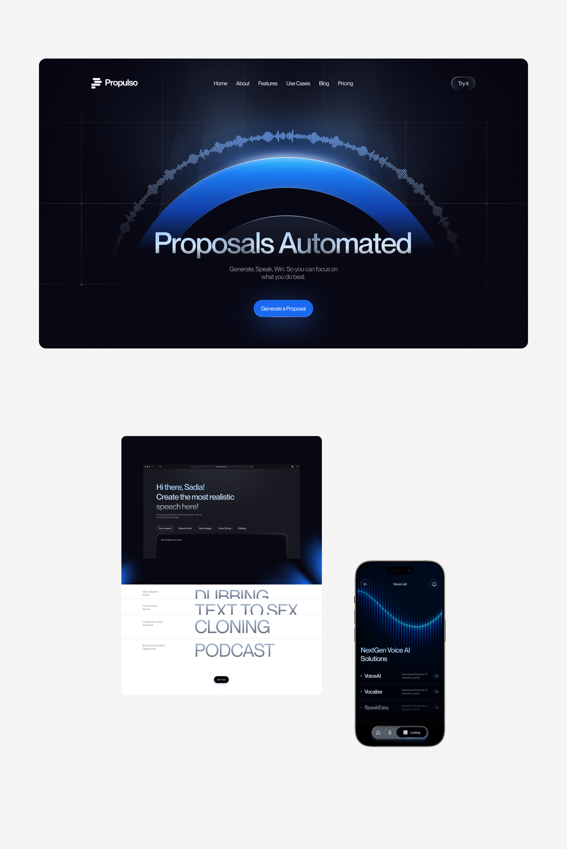 Propulso - SaaS AI Voice-to-Text Generator - View 7
