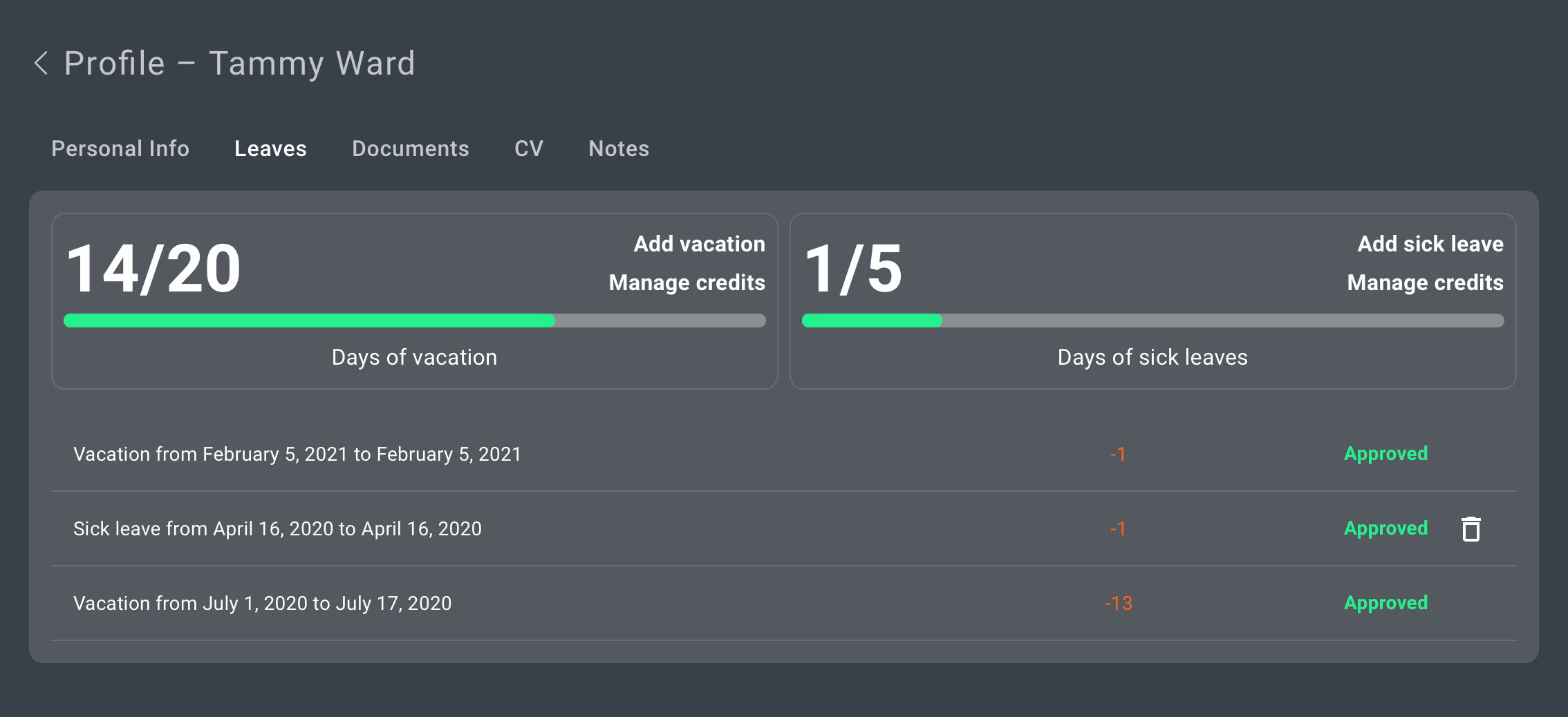 HR & Recruitment SaaS platform - View 1