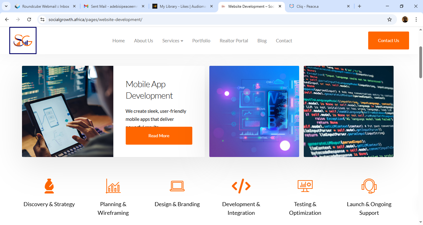 SGA WEBSITE - View 1