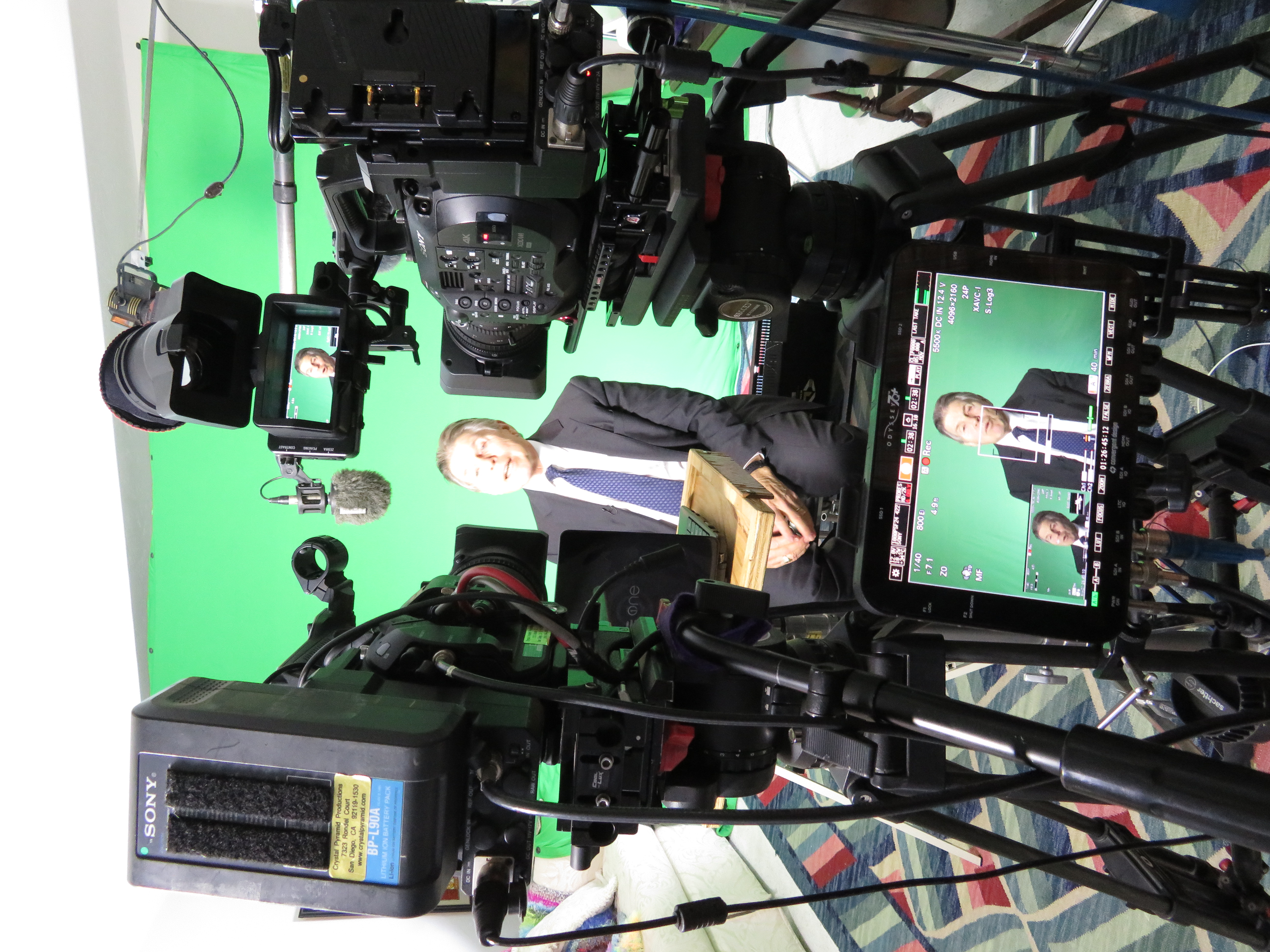 Green screen 2 4K camera shoot in our studio in San Diego, California - View 1
