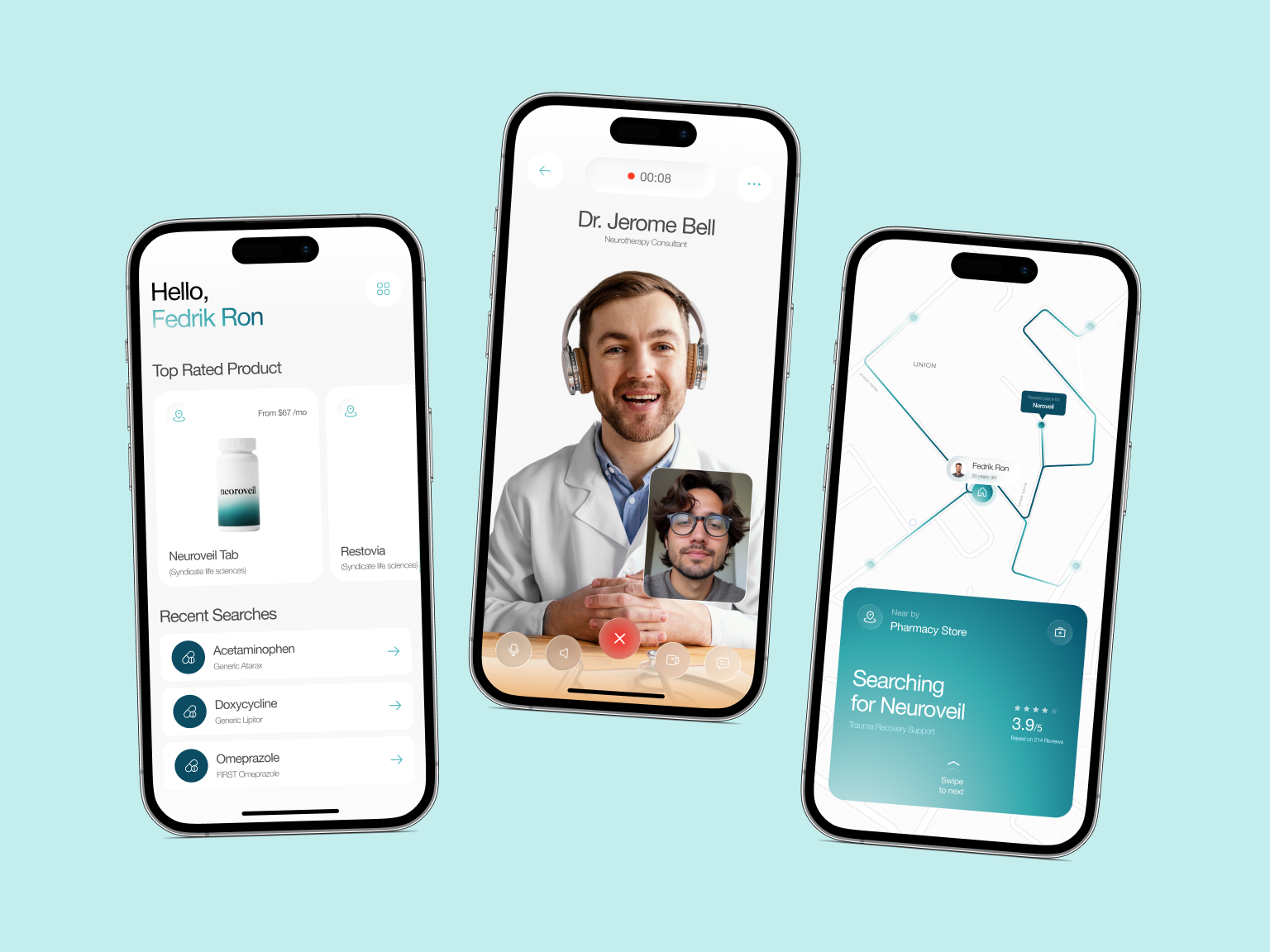 Nurein - AI Healthcare & Telemedicine Platform Case Study - View 1