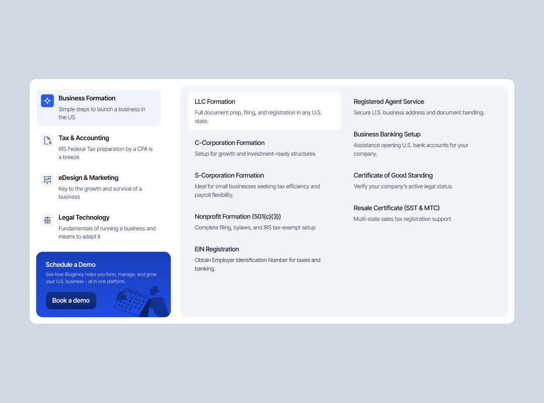 Blugency - Website Design - View 3