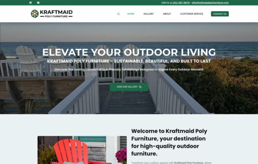 Case Study: Website Design for Kraftmaid Poly Furniture - View 1