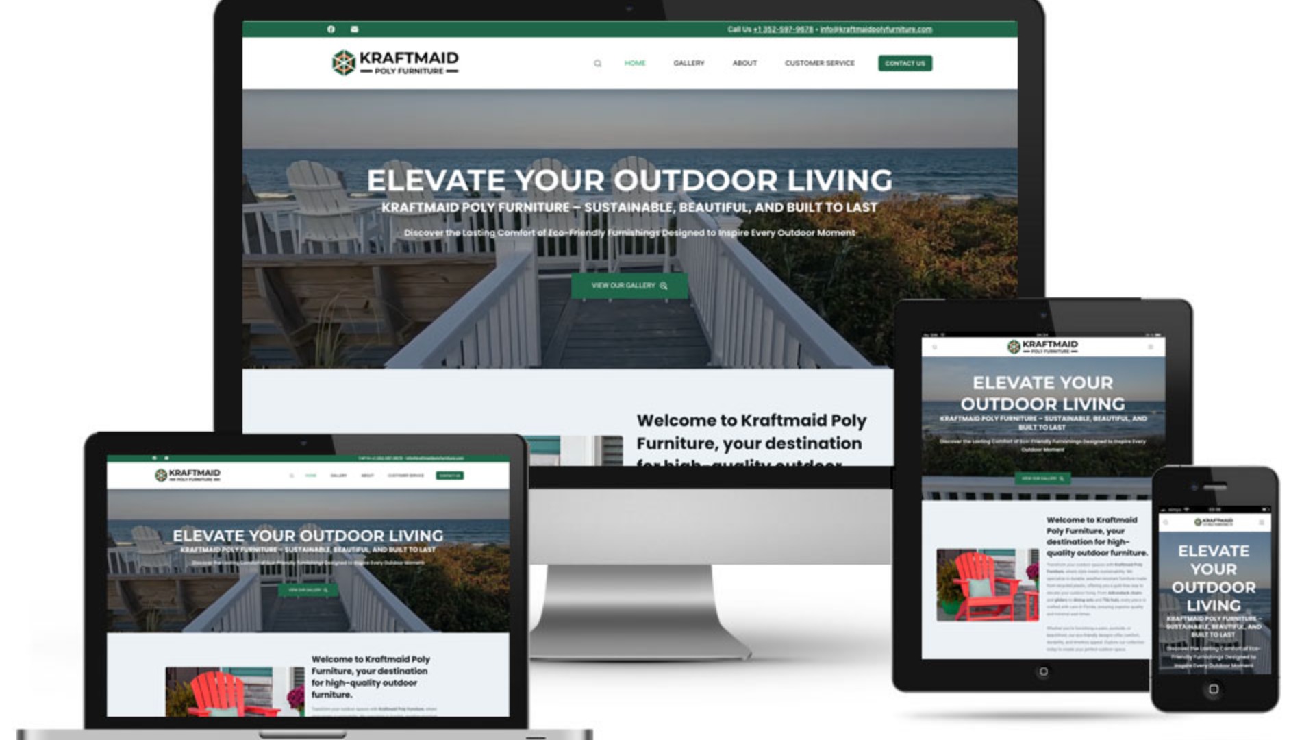 Case Study: Website Design for Kraftmaid Poly Furniture