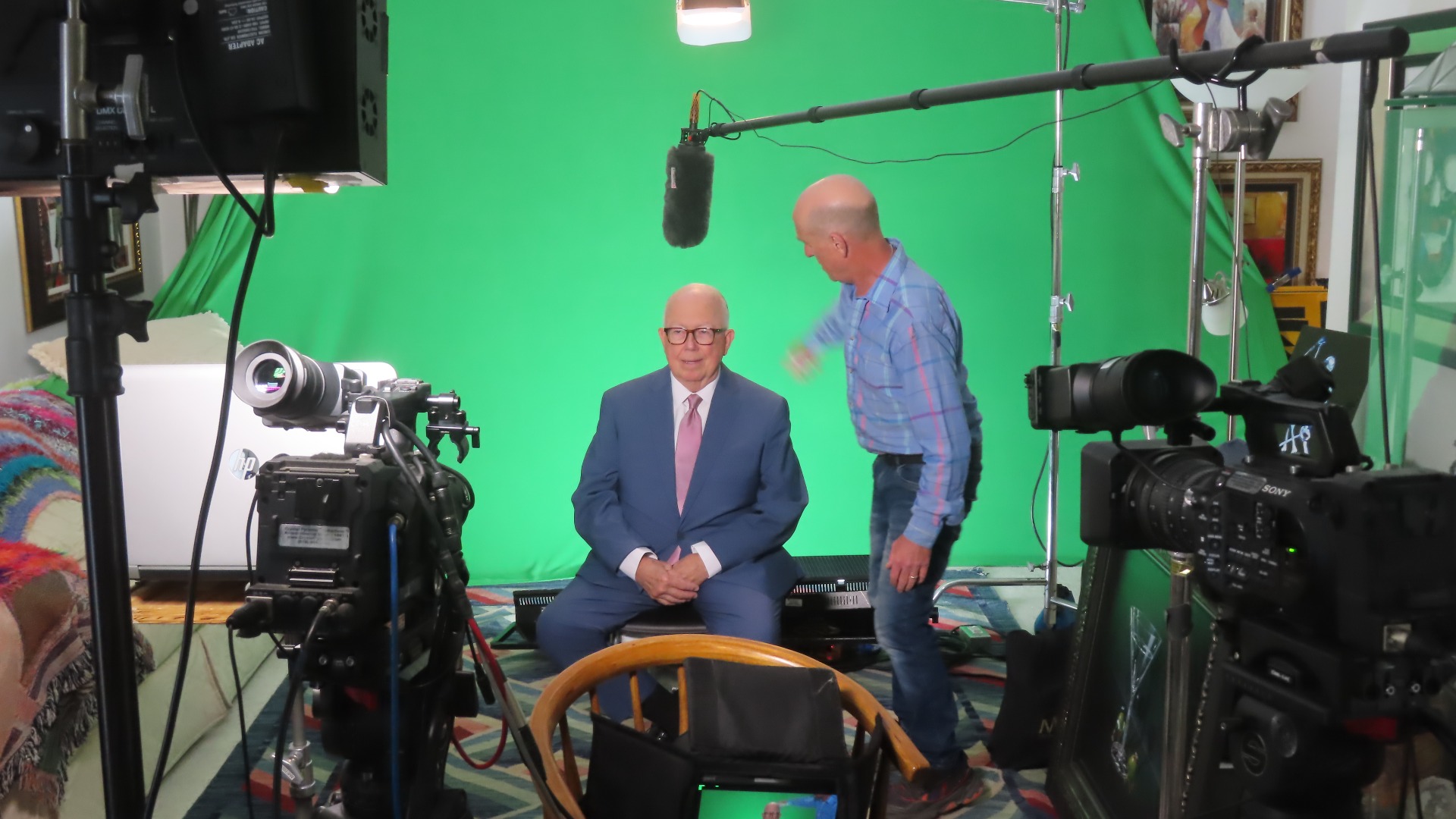 Corporate 4K interview with Green screen at our home studio