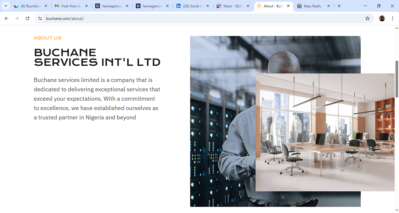 BUCHANE WEBSITE - View 1
