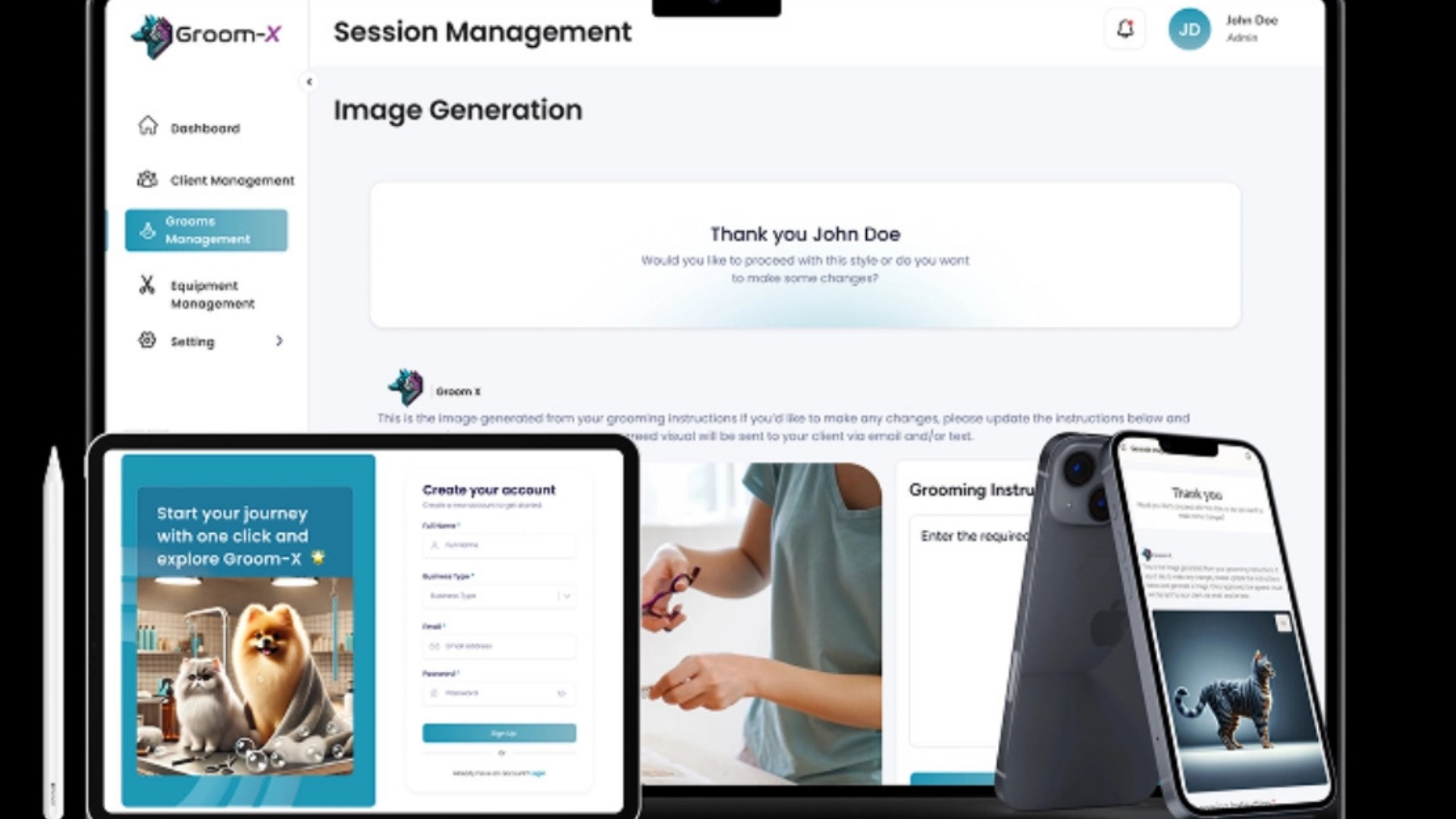 Groom X – AI-Powered Pet Grooming Platform