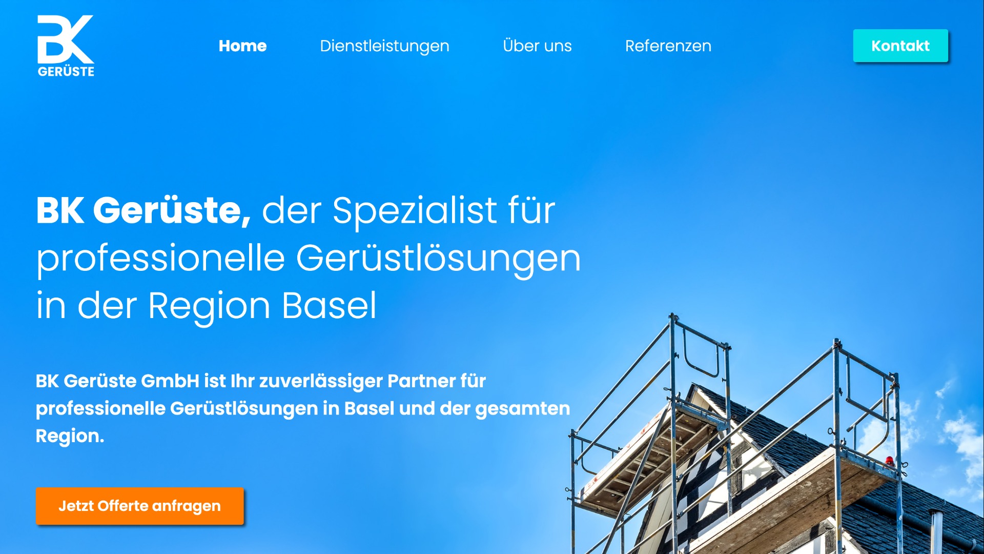 BK Gerüste Website