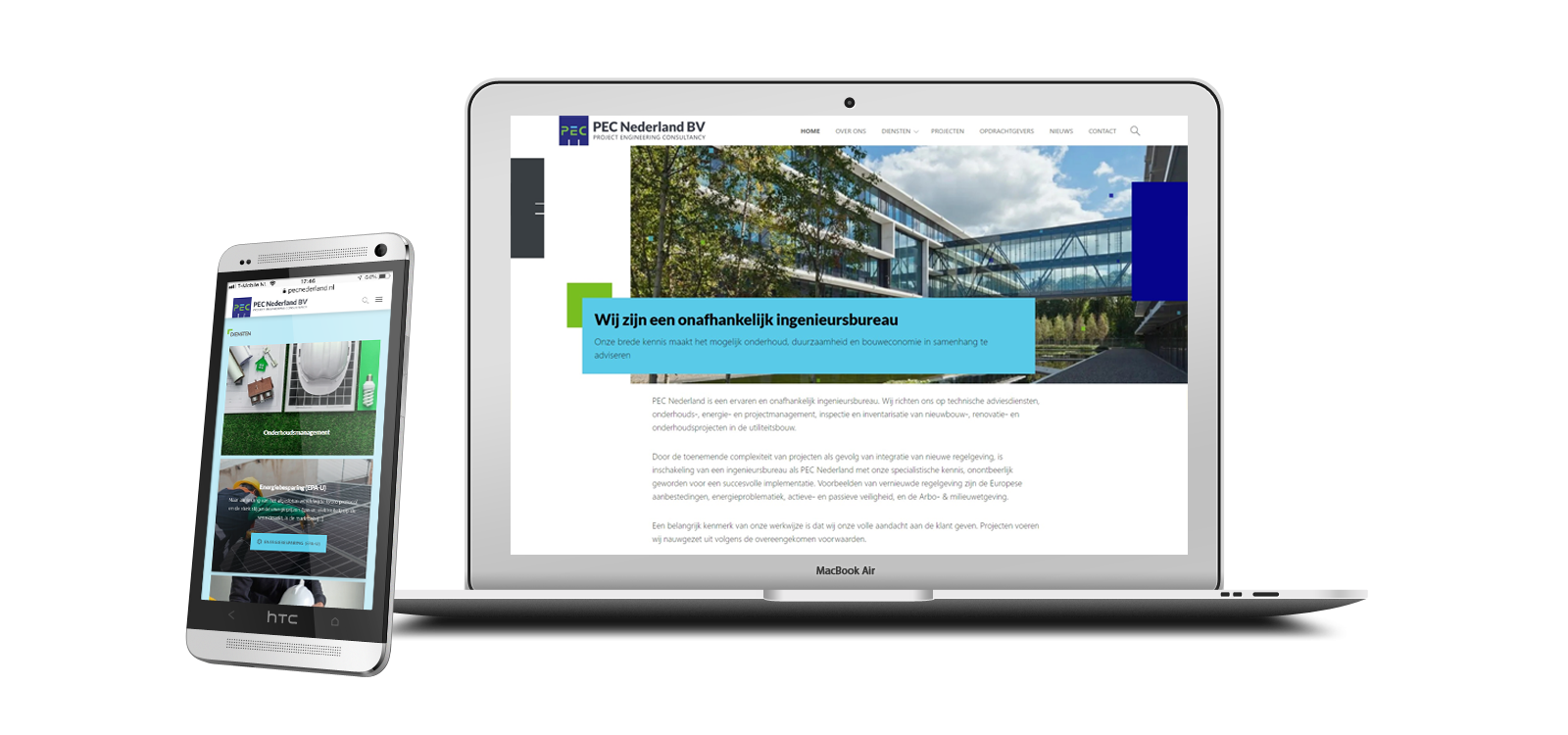 PEC Nederland / Huisstijl en maatwerk WordPress website - View 5