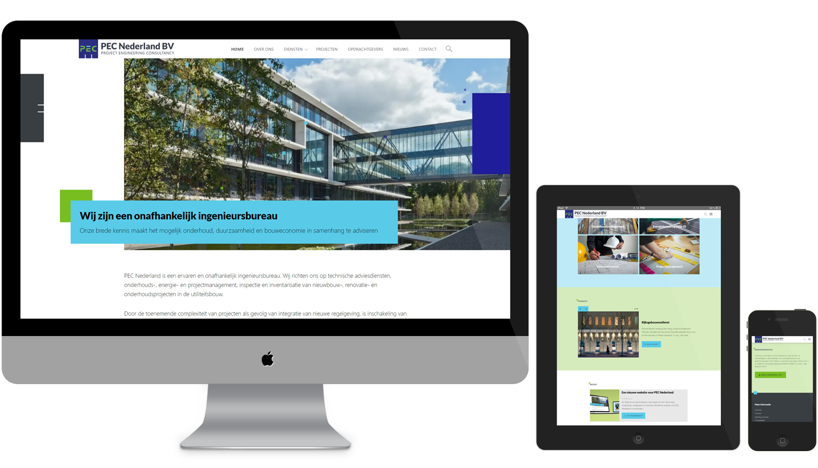 PEC Nederland / Huisstijl en maatwerk WordPress website - View 4
