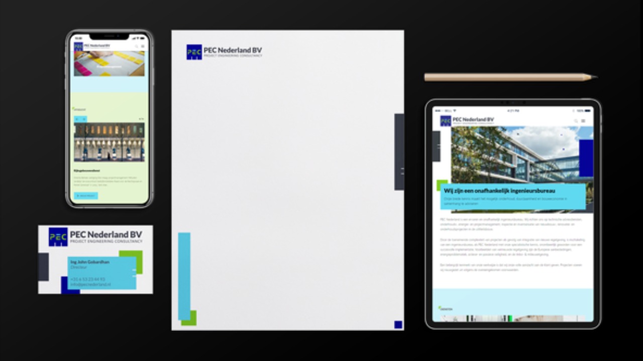 PEC Nederland / Huisstijl en maatwerk WordPress website