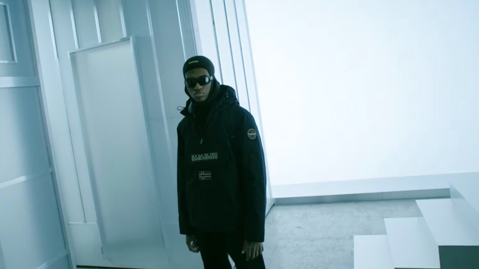 Napapijri Fall/Winter campaign shot in a studio in Milan