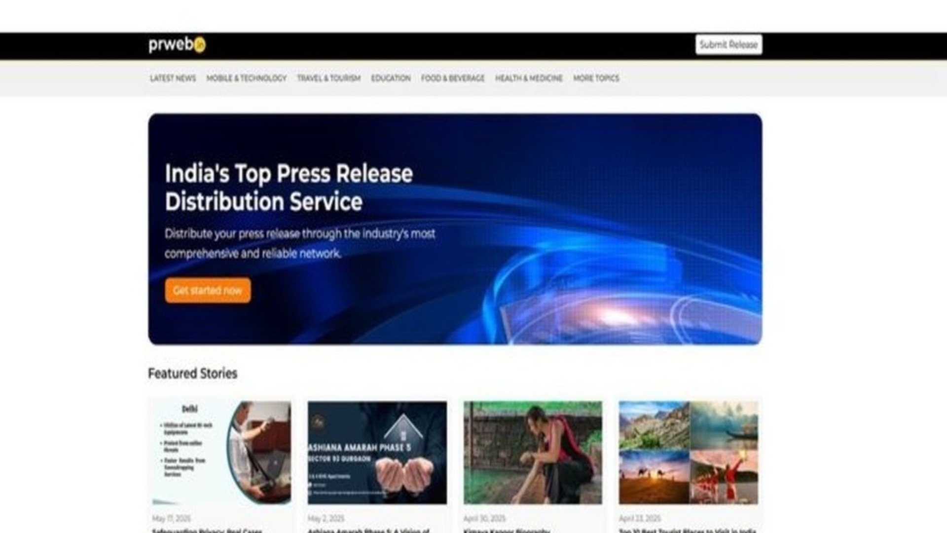 Press Release Submission Website