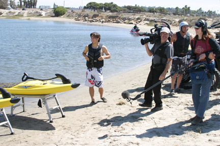 Apolo Ohno video shoot in San Diego for a Jet Surfboard company ! - View 1