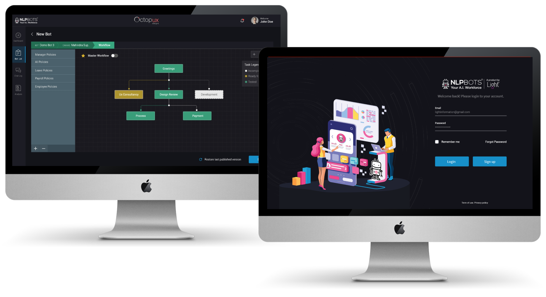 AI based ChatBot Platform - View 1
